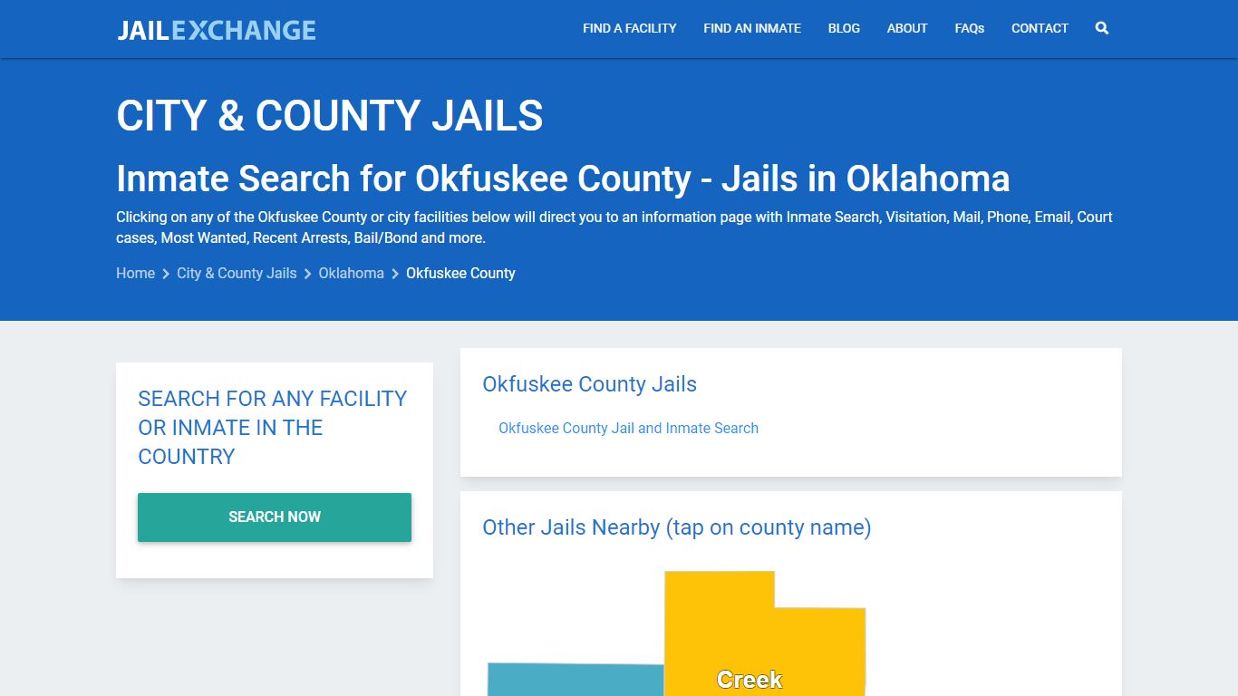 Inmate Search for Okfuskee County | Jails in Oklahoma - Jail Exchange